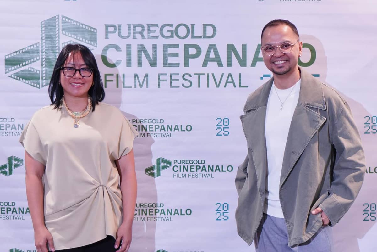 Puregold senior marketing manager Ivy Piedad and Puregold CinePanalo Film Festival director Chris Cahilig.